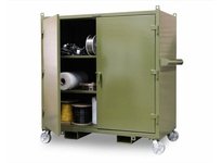StrongHold 5.5342-LL-CA-FLP Mobile Job Site Cabinet 66x34x60 2 Shelves