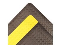 NoTrax 510S0035BL Beveled Edge Anti-Fatigue Mat | Diamond-Tuff Max 510 3x5 Black