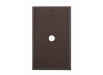 Cooper Eaton 5128B-BOX Wallplate 1G W/.375" Hole Nylon Brown | YarinInd
