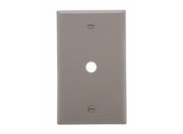 Cooper Eaton 5128GY-BOX Wallplate 1G W/.375" Hole Nylon Gray | YarinInd