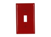 Cooper Eaton 5134RD-BOX Wallplate 1G Toggle Nylon Red | Durable & Stylish