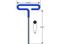 54991 11MM - 9" Arm Cushion Grip Hex T-Key Set 6 Inch Series | YarinInd