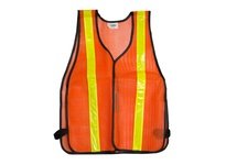 Hanson 55150 PREMIUM GLOW ORANGE SAFETY VEST (WIDER REFLECTIVE)