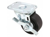 5UX72 Standard Plate Caster Swivel Polyolefin 195 lb 4 in Wheel Dia