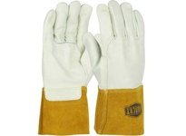 West Chester 6010 Off-White Medium Grain, Split Cowhide Welding Glove - Wing Thumb - 11.75 in Length - 6010/M