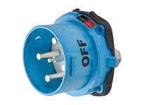 Meltric 63-98143-270 DSN150 INLET POLY BLUE SIZE 5 TYPE 4X IP 69 3P+G 150 A 600 VAC 60 Hz NO AUX FOR AUXILIARY SWITCH