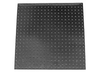 Te-Co 63318 Aluminum Fixture Plates, M8 x 1.25 Thread, 450.00 mm Length A, 450.00 mm Width, Black Hard Coat Anodized Finish, 15.