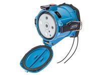 Meltric 69-94142-262-843 DSN150 RECEPTACLE METAL BLUE SIZE 5 TYPE 4X IP 69 2P+G 150 A 600 VAC 60 Hz +2 AUX PADLOCK PAWL