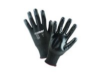 713HGBU/M Black and White HPPE Shell 3/4 Sandy Foam Nitrile Palm