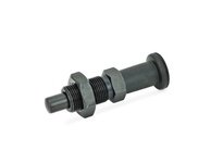 JWWINCO 817.2-5-8-M10X1-BK GN817.2-5-8-M10X1-BK Indexing Plunger with Plastic Knob and Lock Nut