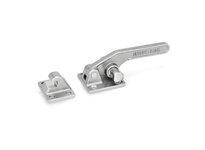 852-4000-T-NI JW WincoStainless steel matte finished 10.67 inch long 2.68 inch high Latch Toggle Clamp with M12 thread size and 