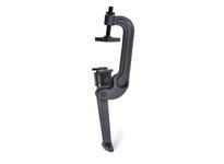 855-75-32-C2 JW WincoSteel blackened 2.83 inch long 12.36 inch high c-clamp with .75 inch stroke, M10 thread size, and holding c