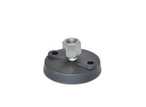 JWWINCO 8TWP8 WN9000.1-3.15-1/2X13-A Nylon Base Leveling Mount, Stainless Steel/Nylon, Thread:1/2-13"