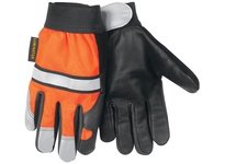 MCR 921M Luminator Hi-Vis Multitask Grain Cow Palm Orange Fabric Back