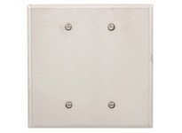 Cooper Eaton 93852-BOX Wallplate 2G Blank Box Mount Oversize SS