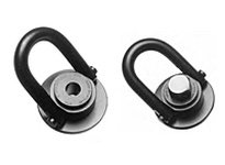 Te-Co AK44646 Round Base Swivel & Pivot Hoist Rings Swivels 360 degrees - Pivots 180 degrees, 1/2-13 Thread Size, Black Oxide Fi