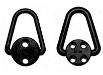 Te-Co AK68100 Forged Hoist Rings, 3.625" Diameter, 8.813" Height, Black Oxide Finish, Aircraft Quality Alloy "Chrome Moly" Mater