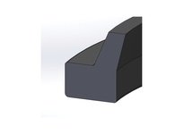 Dichtomatik ANS3500 WIPER AN STYLE POLYURETHANE 92 DURO SLOTTED HEEL WIPER INCH