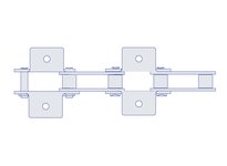 HKK DC120RK1E2P HKK C2120HR W/K-1 EV 2ND (price per foot, sold in boxes of 10 feet)C2120H Riveted, With K-1 Every 2nd Pitch On P