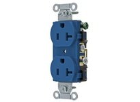 Hubbell Wiring CR20BL DUP RCPT COMM GRD 20A 125V 5-20R BL