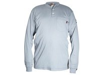 MCR H1GS FR Long Sleeve Henley Shirt Gray | YarinInd