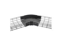 Hubbell Wiring HBT450408SWBK WBPRFRM RADI 45 4Hx8W BLACKSTLWLL