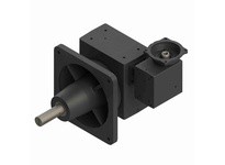 Hub City 0270-02540 500:1 Ratio, Cast Iron Double-Reduction Worm Reducer, 0.875" Input Diameter, 2.438" Output Diameter, C-Face 