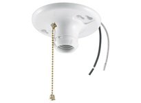 Hubbell Wiring RL8516 LAMPHLDR 600W 250V PULL-CH 6" L NM