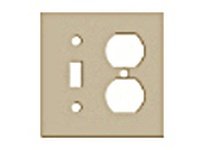 Hubbell Wiring SP28AL ALMOND PAINTED STEEL 3-G 1-DX. 2-SW.