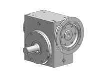 Hub City 0270-06611 80:1 Ratio, Stainless Steel Washdown Worm Reducer, 0.625" Input Diameter, 1.250" Output Diameter, C-Face Qui