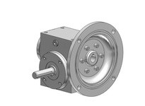 Hub City 0270-07227 25:1 Ratio, Stainless Steel Washdown Worm Reducer, 0.875" Input Diameter, 0.625" Output Diameter, C-Face Qui