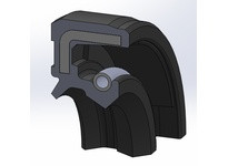 Dichtomatik 28X50X10TC-T NITRILE DOUBLE LIP SPRING FULLY RUB SHAFT SEALS