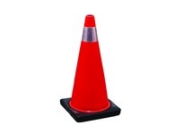 Cortina 03-500-0110 W Traffic Cone 28" Orange 7# 6" Collar