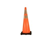 Cortina 03-500-06 DW Traffic Cone 36" Orange 10# 6"/4" Collars w/black base