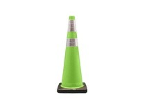 Cortina 03-500-06LI DW Traffic Cone 36" Lime 10# 6"/4" Collars