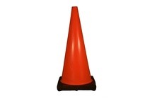 Cortina 03-500-07 DW Traffic Cone 28" Orange 7# w/black base