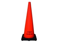 Cortina 03-500-19 DW Traffic Cone 36" Orange 12# w/black base