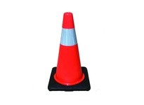 Cortina 03-500-20 DW Traffic Cone 18" Orange 3# 4" Collar w/black base