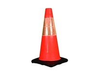 Cortina 03-500-213M DW Traffic Cone 18" Orange 3# 6" 3M Collar w/black base