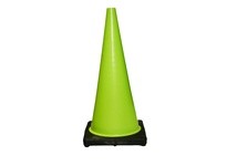 Cortina 03-500-65 DW Traffic Cone 28" Lime 7# w/black base