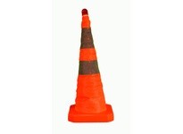 Cortina 03-500-80 Pop-up Economy Cone 28" Orange 2# 6"/4" Collars w/light