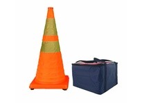 Cortina 03-501-02 Pack N Pop 28" Orange 4# 6"/4" Collars w/plastic base feet & LED (4 pack)