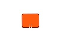 Cortina 03-550-2WAB Cone Sign Border Only (Black on Orange) | Dual Mount