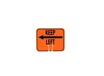 Cortina 03-550-AKL Cone Sign Keep Left w/Arrow (Black on Orange) | YarinInd