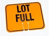 Cortina 03-550-LF Cone Sign Lot Full (black on orange) Single-Sided