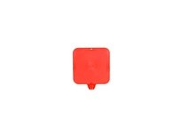 Cortina 03-600-31 Lock-in Sign 8" x 8" - Red (Plain)