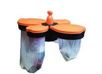 Cortina 03-602-016-01-30 Skipper Post Adapter Collar w/(2) Recycle Bins & (2) Safety Dispenser