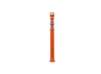 Cortina 03-734 45" EZ Grab Flared Orange Post - (2)3" High Intensity Prismatic Collars