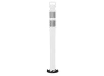Cortina 03-746WABC 41" EZ Grab Straight White Post - (2)4" HIP Collars & Base w/Clamp - Boxed