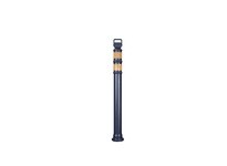 Cortina 03-747B 45" EZ Grab Flared Blue Post - (2)3" High Intensity Prismatic Collars | Durable Safety Solutions